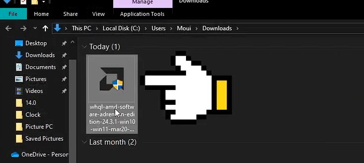 รูปตัวอย่างไฟล์ติดตั้ง